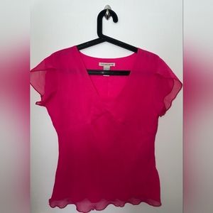 Hot Pink Blouse Size Small
